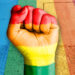 gay pride fist banner
