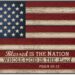 blessed is the nation, flag